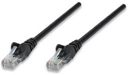 Netzwerkkabel, Cat6, U/UTP INTELLINET CCA, Cat6-kompatibel, RJ45-Stecker/RJ45-Stecker, 7,5 m, schwarz