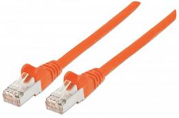 Netzwerkkabel, Cat6A, S/FTP INTELLINET RJ45-Stecker/RJ45-Stecker, 0,5 m, orange