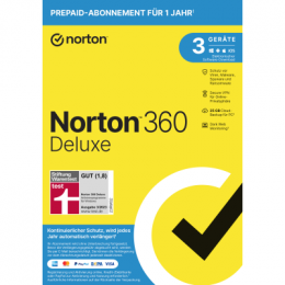Norton 360 Deluxe [3 Geräte - 1 Jahr - 25GB]