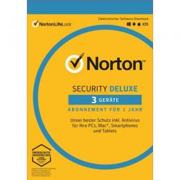 Norton Security Deluxe Vollversion ESD   3 Geräte 1 Jahr (Download)