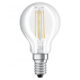 OSRAM LED RETRO Glass Bulb 5-W-Filament-LED-Tropfenlampe, E14, klar, dimmbar