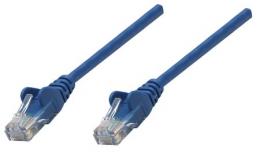Premium Netzwerkkabel, Cat6a, S/FTP INTELLINET 100% Kupfer, Cat6a-zertifiziert, LS0H, RJ45-Stecker/RJ45-Stecker, 20,0 m, blau