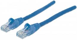 Premium Netzwerkkabel, Cat6a, S/FTP INTELLINET 100% Kupfer, Cat6a-zertifiziert, LS0H, RJ45-Stecker/RJ45-Stecker, 7,5 m, blau