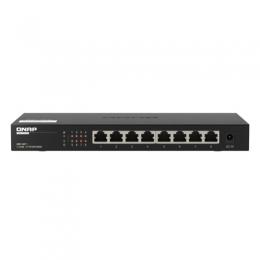 QNAP Systems QSW-1108-8T 8-Port Unmanaged Switch [8x 2,5GbE (RJ45), Lüfterlos]