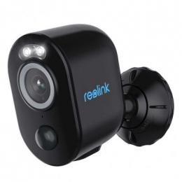 Reolink Argus Series B330 WLAN Überwachungskamera Schwarz 5MP (2880x1616), Akkubetrieb, IP65-Wetterschutz, Nachtsicht in Farbe, Intelligente Erkennung