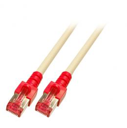 RJ45 Crossover Patchkabel S/FTP, Cat.6, 10m, rot