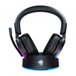 Roccat Syn Max Air black - Kabelloses RGB-Gaming-Headset mit 3D-Audio und Dockingstation