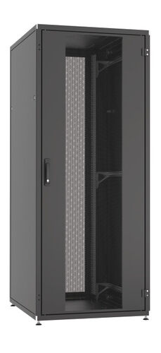 Serverschrank PRO 47HE, 800x1200mm, RAL9005, Front-/Rcktr 2-teilig, perforiert
