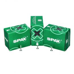 SPAX Flachrückwandkopf Schraube 4,0 x 25 mm 300 Stk. ( 0151010400253 ) Torx T-STAR Plus T20 für Rückwände ohne Linse Vollgewinde Wirox 4Cut