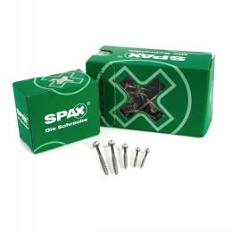 SPAX Universalschraube 4,0 x 40 mm 200 Stk. TORX T-STAR  plus T20 WIROX Senkkopf Teilgewinde 4Cut-Spitze 0191010400403