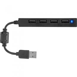 Speedlink SNAPPY SLIM USB Hub, 4-Port, USB 2.0, Passive, Black