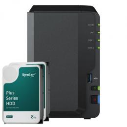 Synology DS223 16TB Synology Plus HDD NAS-Bundle NAS inkl. 2x 8TB Synology Plus HDD 3.5 Zoll SATA