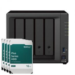 Synology DS923+ 64TB Plus HDD NAS-Bundle NAS inkl. 4x 16TB Plus HDD 3.5 Zoll SATA Festplatte