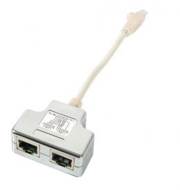 T-Adapter Cat.5e 2 x 10/100BaseT fr Cablesharing