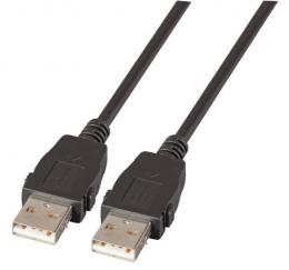 USB2.0 Anschlusskabel A-A, St-St, 1,8m, Classic, beidseitig verriegelbar