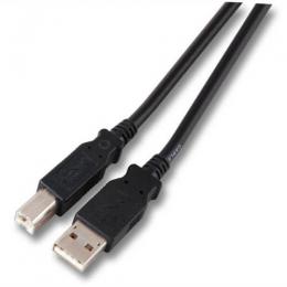 USB2.0 Anschlusskabel A-B, St.-St., 0,5m, grau, Classic