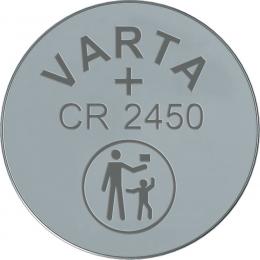 VARTA Lithium-Knopfzelle CR2450, 3 V, 570 mAh