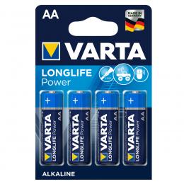 Varta Longlife Power Alkaline Batterie Mignon AA, 4er-Pack