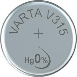 VARTA Silberoxid-Knopfzelle V315/SR67, 1,55 V, 20 mAh