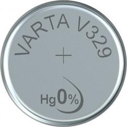 VARTA Silberoxid-Knopfzelle V329/SR731, 1,55 V, 37 mAh