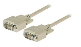 VGA Anschlusskabel, 2x HD-DSub 15, St.-St., 3,0m, beige