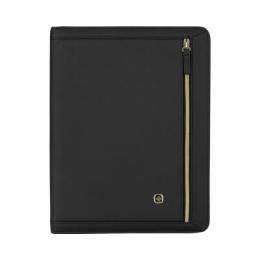 Wenger Amelie Women's Zippered Padfolio mit Tablet Pocket Black ( R )