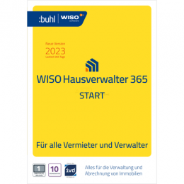WISO Hausverwalter 365 Start Vollversion ESD   1 PC 1 Jahr (Download) (2023)