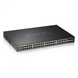 Zyxel GS2220-50HP Managed Switch 44x Gigabit Ethernet und 4x RJ45/SFP Combo (PoE+, max. 375W), 2x 1G SFP