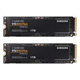 2er-Pack Samsung 970 EVO Plus SSD 1TB M.2 2280 PCIe 3.0 x4 NVMe Internes Solid-State-Module