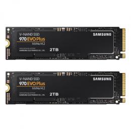 2er-Pack Samsung 970 EVO Plus SSD 2TB M.2 2280 PCIe 3.0 x4 NVMe Internes Solid-State-Module