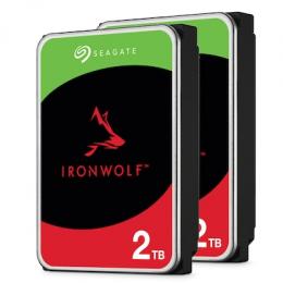 2er Pack Seagate IronWolf 2TB 256MB 3.5 Zoll SATA 6Gb/s Interne CMR NAS Festplatte