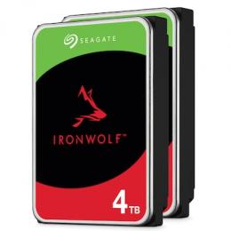 2er Pack Seagate IronWolf 4TB 256MB 3.5 Zoll SATA Interne CMR NAS Festplatte