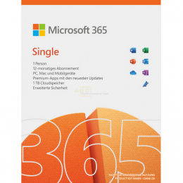 365 Single Abonnement (ehemals Office 365 Personal)  ESD   1 Benutzer |  5 Gerte 1 Jahr EuroZone