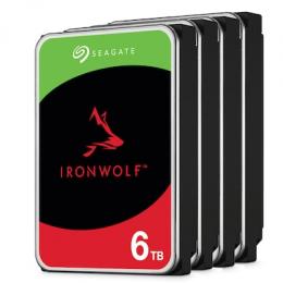 4er Pack Seagate IronWolf 6TB 256MB 3.5 Zoll SATA Interne CMR NAS Festplatte