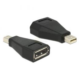 Adapter mini DisplayPort 1.2 Stecker auf DisplayPort Buchse      schwarz