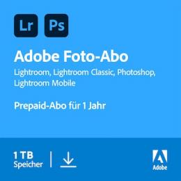 Adobe Creative Cloud Foto-Abo | 1 Jahr | 1TB | PC/Mac