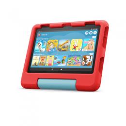 Amazon Fire HD 8 Kids-Tablet (2022), rot für Kinder von 3 bis 7 Jahre, 2 Jahre Sorglos-Garantie, kindgerechte Hülle, 8-Zoll-HD-Display, 32GB