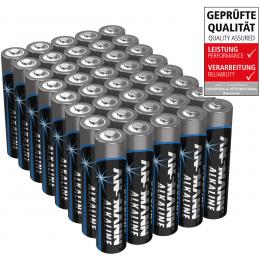 Ansmann Alkaline Batterie Vorratspack, 40 x Micro AAA