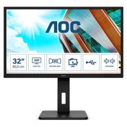 AOC Q32P2 Office Monitor - Höhenverstellung, Lautsprecher