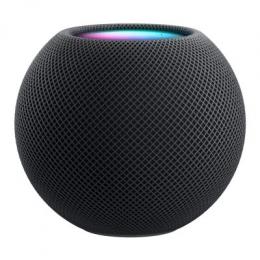 Apple HomePod Mini Mitternacht MTJT3D/A [Bluetooth, 360° Audio, Siri Sprachsteuerung]