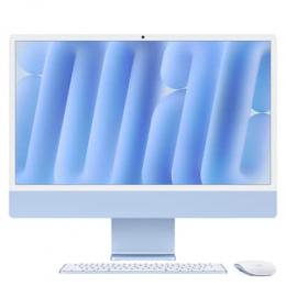 Apple iMac Blau CZ1E5-0001000 - 61cm(24‘‘) M4 8?Core CPU, 8?Core GPU, 16GB RAM, 256GB SSD, Standardglas, Magic Keyboard