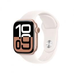 Apple Watch S10 GPS 46mm Roségold Aluminium Sport Band - S/M GPS 46mm MWWT3QF/A 2024