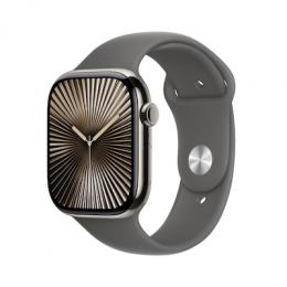 Apple Watch S10 Natur Titanium Sport Band Steingrau M/L GPS + Cellular 46mm MWYA3QF/A 2024