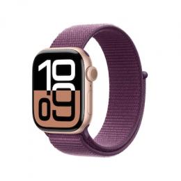 Apple Watch S10 Roségold Aluminium Sport Loop Pflaume GPS 42mm MWWK3QF/A 2024