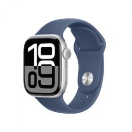 Apple Watch S10 Silber Aluminium Sport Band Denim - M/L GPS 42mm MWWC3QF/A 2024