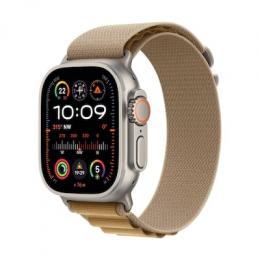 Apple Watch Ultra 2 Natur Titanium Alpine Loop Mandel S 2024 GPS + Cellular 49mm