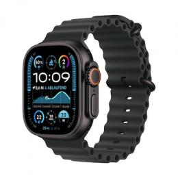 Apple Watch Ultra 2 Schwarz Titanium Ocean Band Schwarz B-Ware GPS + Cellular 49mm