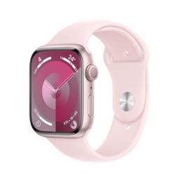 AppleWatch S9 Aluminium 45mm Pink MR9H3QF/A Sportarmband Hellrosa M/L