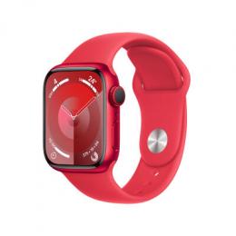 AppleWatch S9 Aluminium Cellular 41mm (PRODUCT)RED MRY63QF/A Sportarmband (PRODUCT)RED S/M