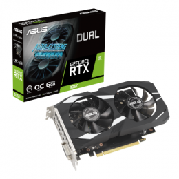 ASUS Dual GeForce RTX 3050 6G OC Grafikkarte - 6GB GDDR6, DVI, HDMI, DP